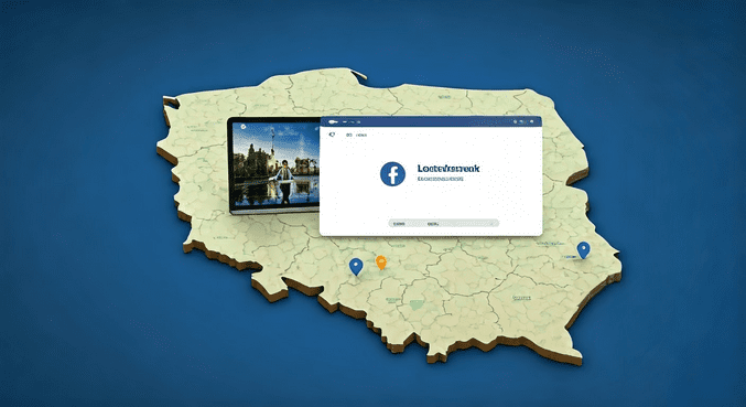 alt_text: Grupa ludzi korzystających z technologii, omawiających usługi finansowe w lokalnych grupach Facebooka.